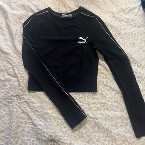 Puma Women’s Size Small Cropped Waistband Long Sleeve